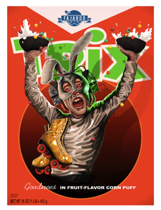 Illustration for article titled If Tony the Tiger and the Trix Rabbit were human beings, they'd be freaking horrifying